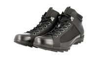 Prada Men's Black Leather High-Top Sneaker 4T2940