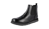 Prada Men's 4T2957 3ORE F0002 Full Brogue Leather Half-Boot