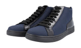 Prada Men's Blue Brushed Spazzolato Leather Sneaker 4T2998