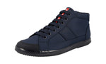 Prada Men's 4T3029 OQ6 F0008 Nylon High-Top Sneaker