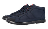 Prada Men's Blue High-Top Sneaker 4T3029