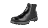 Prada Men's 4T3034 3H6J F0002 Leather Half-Boot