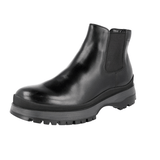 Prada Men's Black Leather Brixxen Half-Boot 4T3034