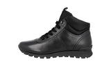 Prada Men's Black Leather Matchrace High-Top Sneaker 4T3040