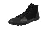 Prada Men's 4T3122 3AFK F0002 Textile High-Top Sneaker