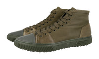Prada Men's Green Stratus High-Top Sneaker 4T3122