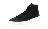 Prada Men's 4T3122 3V06 F0967 Leather High-Top Sneaker
