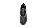 Prada Men's Black Leather Brixxen Lace-up Shoes 4T3142
