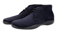 Prada Men's Blue Leather Lace-up Shoes 4T3152
