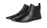 Prada Men's Black Leather Half-Boot 4T3154