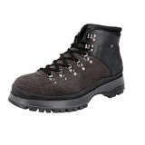 Prada Men's Grey Leather Brixxen Half-Boot 4T3165