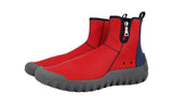 Prada Men's Red High-Top Sneaker 4T3202