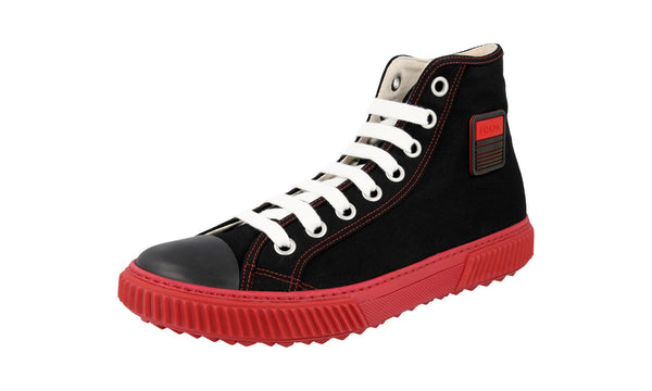 Prada Men's 4T3218 010 F0N98 Textile High-Top Sneaker