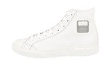 Prada Men's White Leather Stratus High-Top Sneaker 4T3218