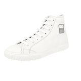 Prada Men's White Leather Stratus High-Top Sneaker 4T3218