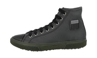 Prada Men's Grey High-Top Sneaker 4T3218