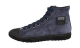 Prada Men's Blue Leather Stratus High-Top Sneaker 4T3218