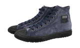 Prada Men's Blue Leather Stratus High-Top Sneaker 4T3218