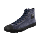 Prada Men's Blue Leather Stratus High-Top Sneaker 4T3218