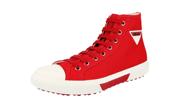 Prada Men's 4T3306 010 F0011 Textile High-Top Sneaker
