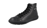 Prada Men's 4T3306 1O25 F0002 Leather High-Top Sneaker