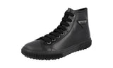 Prada Men's 4T3306 1OC1 F0002 Leather High-Top Sneaker