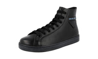 Prada Men's 4T3320 6DT F014B Leather High-Top Sneaker