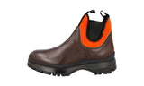 Prada Men's Brown Leather Brixxen Half-Boot 4T3338