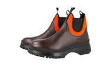 Prada Men's Brown Leather Brixxen Half-Boot 4T3338