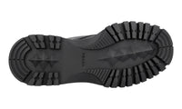 Prada Men's Black Buffalo Leather Brixxen Lace-up Shoes 4T3348