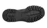 Prada Men's Black Buffalo Leather Brixxen Lace-up Shoes 4T3348