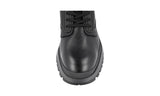 Prada Men's Black Buffalo Leather Brixxen Lace-up Shoes 4T3348