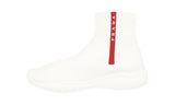 Prada Men's White Sock High-Top Sneaker 4T3351