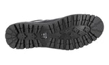 Prada Men's Black Heavy-Duty Rubber Sole Leather Half-Boot 4T3357