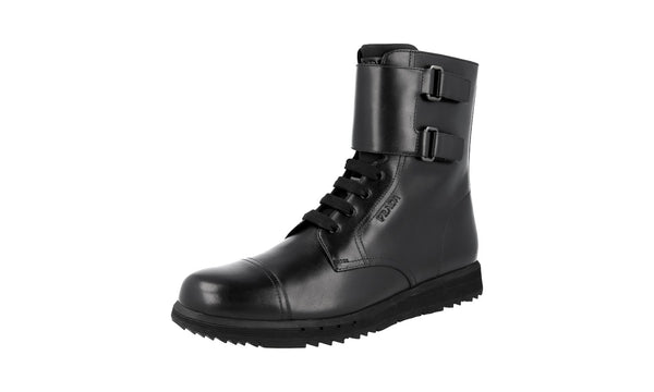 Prada Men's 4T3361 OLV F0002 Leather Half-Boot