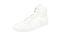 Prada Men's 4T3368 6DT F0009 Leather High-Top Sneaker
