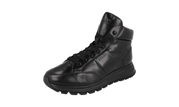 Prada Men's 4T3471 A3B F0002 WINTER Leather High-Top Sneaker