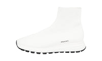 Prada Men's White Sock High-Top Sneaker 4T3478