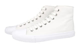 Prada Men's White High-Top Sneaker 4T3557