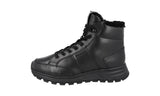 Prada Men's Black Leather Prax01 High-Top Sneaker 4T3580