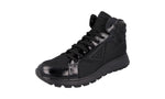Prada Men's 4T3592 3LF5 F0002 Nylon High-Top Sneaker