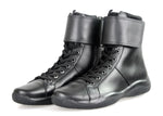 Prada Men's 4U2763 3OBD F0002 Leather High-Top Sneaker