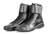 Prada Men's 4U2763 3OBD F0002 Leather High-Top Sneaker