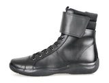 Prada Men's Black Leather High-Top Sneaker 4U2763