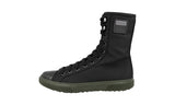 Prada Men's Black Stratus Combat Boots High-Top Sneaker 4U3274