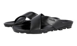 Prada Men's Black Leather Sandals 4X2207