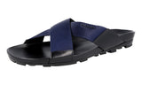 Prada Men's 4X2210 OSL F0DJU Nylon Sandals