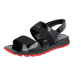 Prada Men's Black Leather Sandals 4X2889