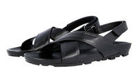 Prada Men's Black Leather Sandals 4X2919