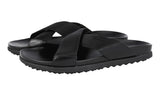 Prada Men's Black Leather Sandals 4X3210